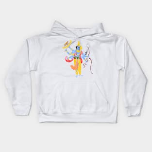 Lord Vishnu Hindu God Kids Hoodie